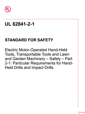 UL 62841-2-1 PDF UL 62841-2-1 PDF